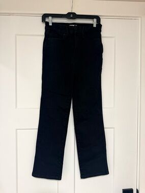 Good American black straight leg sz 6